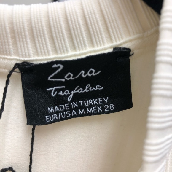 ZARA Ribbed Shoulder Cut-Out Dress - Picture 2 of 2